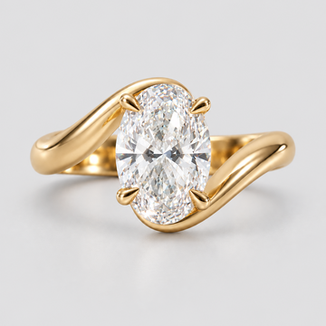 Joanna - Oval Cut Lab Diamond Rapture Engagement Ring