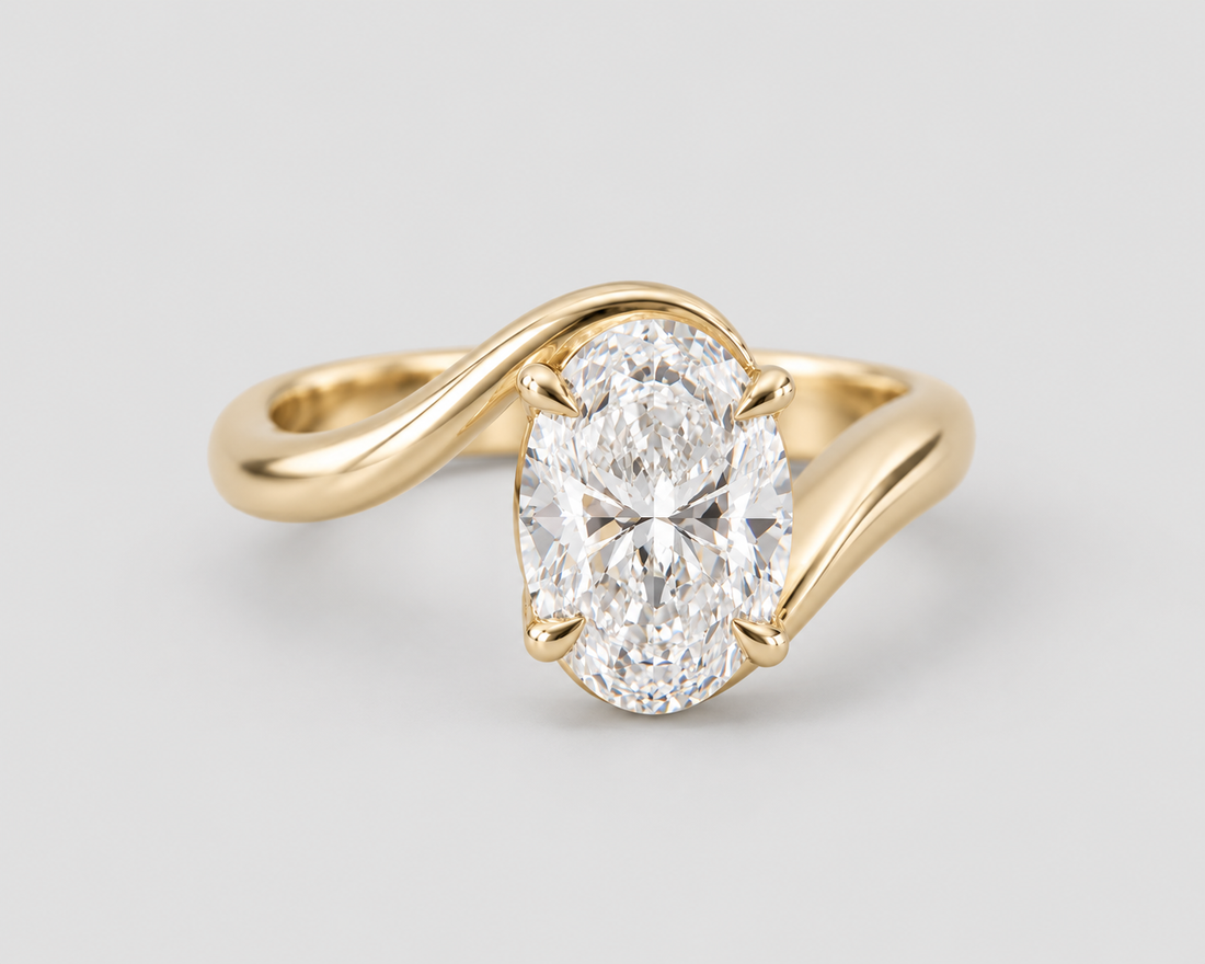 Joanna - Oval Cut Lab Diamond Rapture Engagement Ring