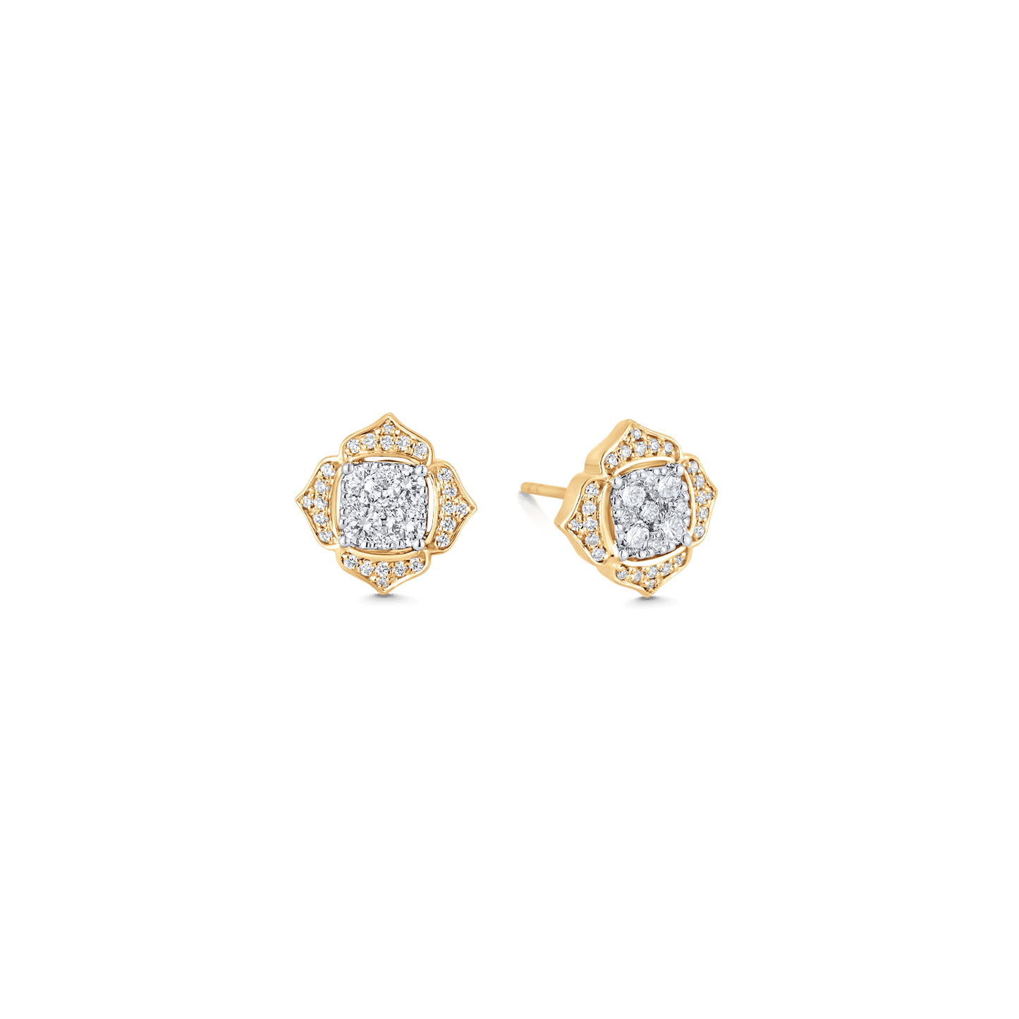 0.54 TCW Round Moissanite Diamond Stud Earrings - farrellouise