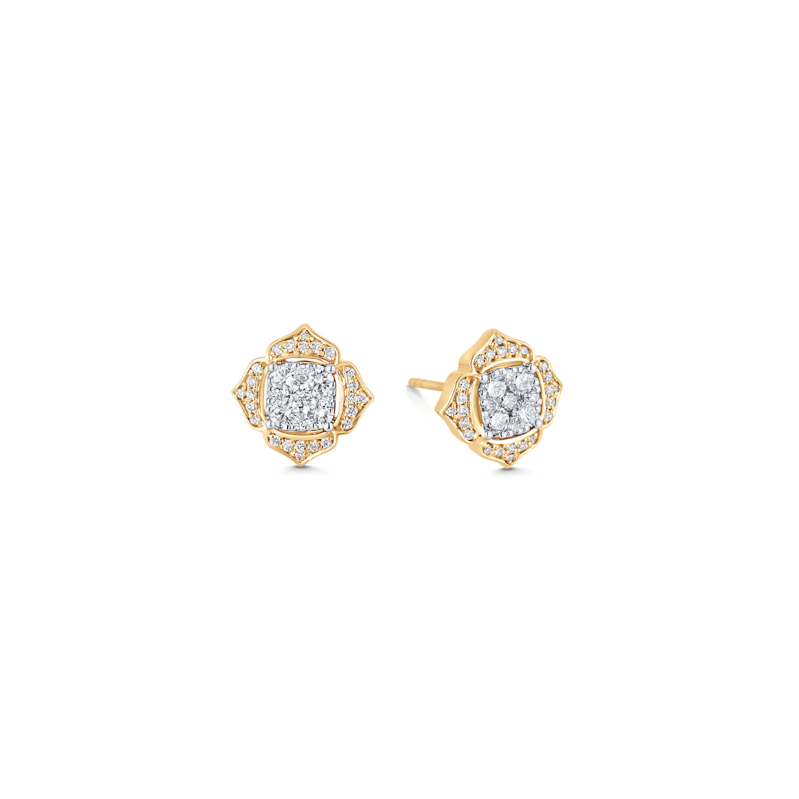 0.54 TCW Round Moissanite Diamond Stud Earrings - farrellouise