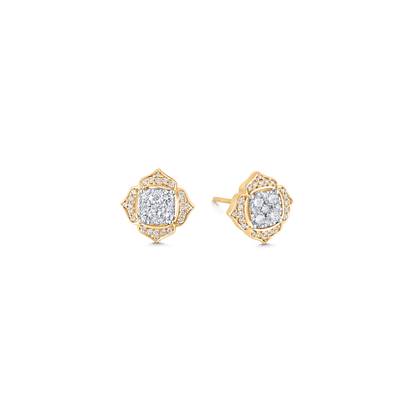 0.54 TCW Round Moissanite Diamond Stud Earrings - farrellouise