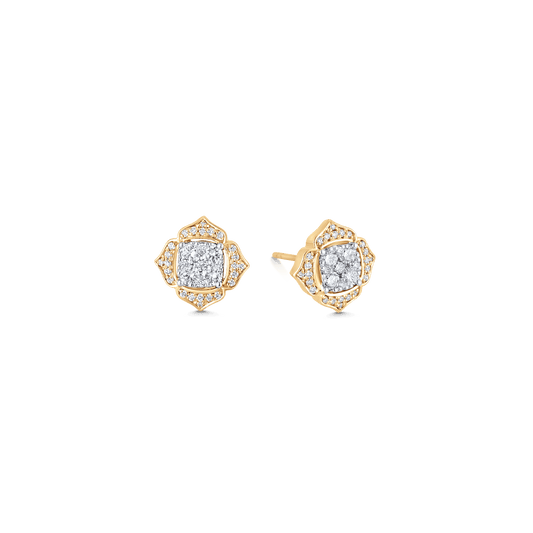 0.54 TCW Round Moissanite Diamond Stud Earrings - farrellouise