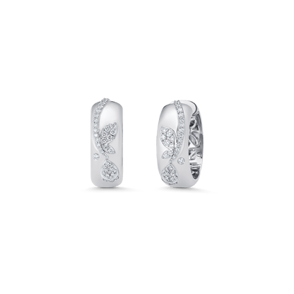 0.53 TCW Round Moissanite Diamond Petite Hoop Earrings - farrellouise