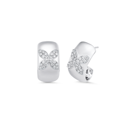 0.73 TCW Round Moissanite Diamond Petite Earrings - farrellouise
