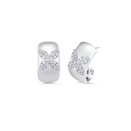 0.73 TCW Round Moissanite Diamond Petite Earrings - farrellouise