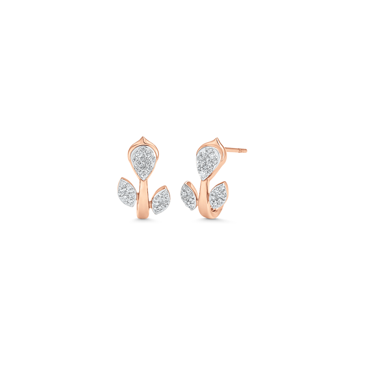0.24 TCW Round Moissanite Diamond Huggie Earrings - farrellouise