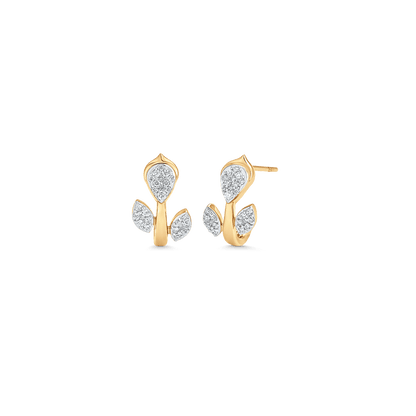 0.24 TCW Round Moissanite Diamond Huggie Earrings - farrellouise