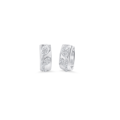0.25 TCW Round Moissanite Diamond Huggie Earrings - farrellouise