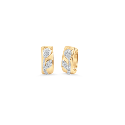 0.25 TCW Round Moissanite Diamond Huggie Earrings - farrellouise