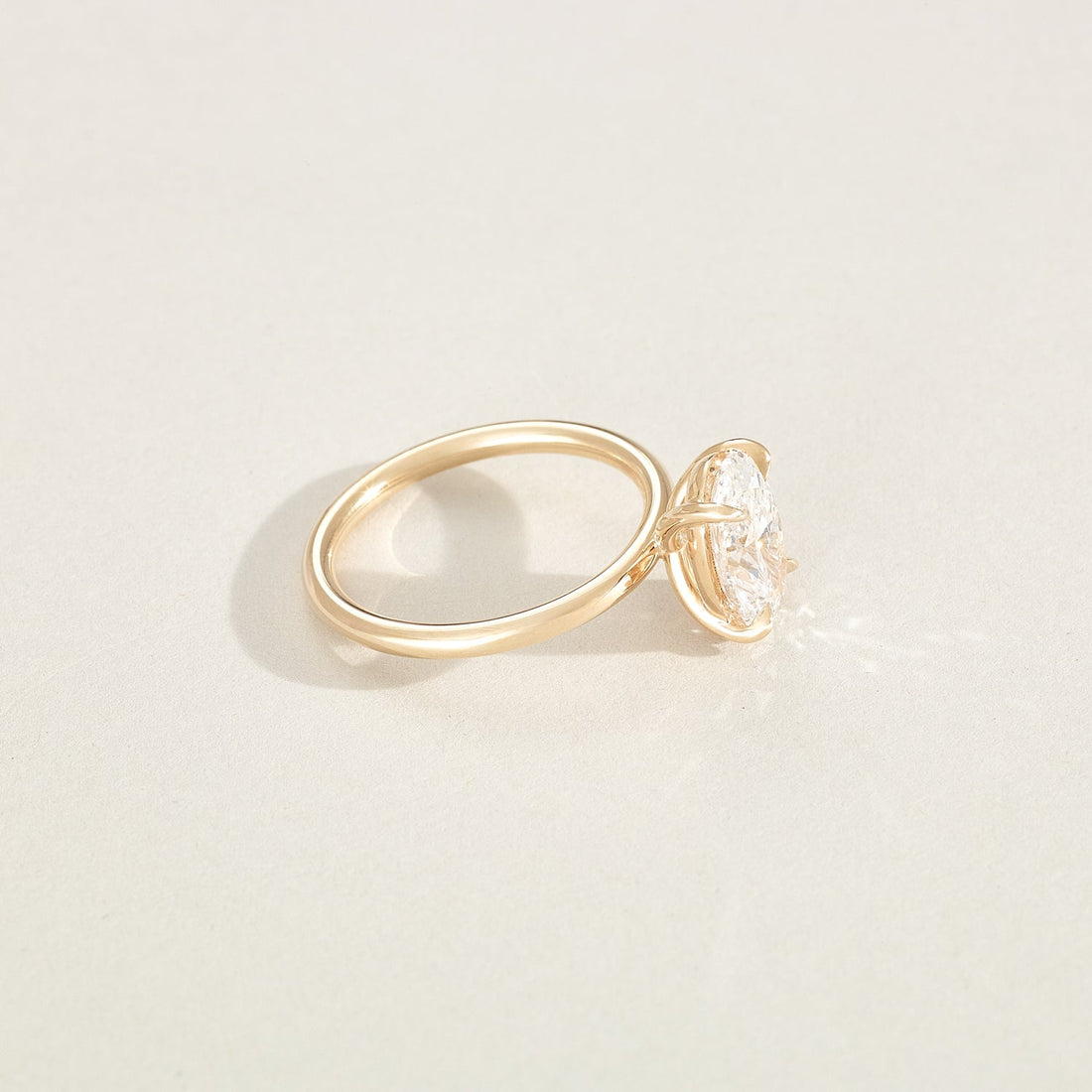 Milly - Oval Cut Lab Diamond Solitaire Engagement Ring