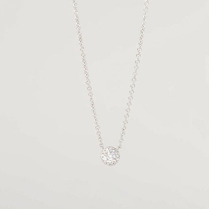 0.14TCW Round Moissanite Halo Necklace - farrellouise