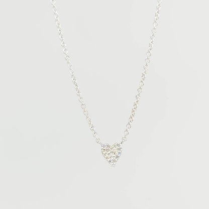 0.05TCW Round Moissanite Heart Necklace - farrellouise