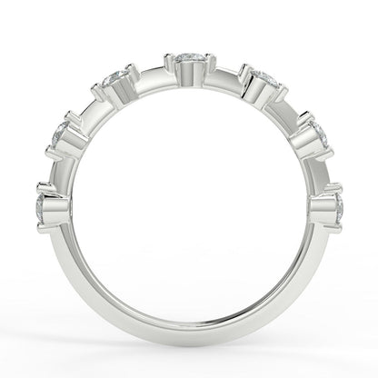 0.28 TCW Round Moissanite Dainty Wedding Band - farrellouise