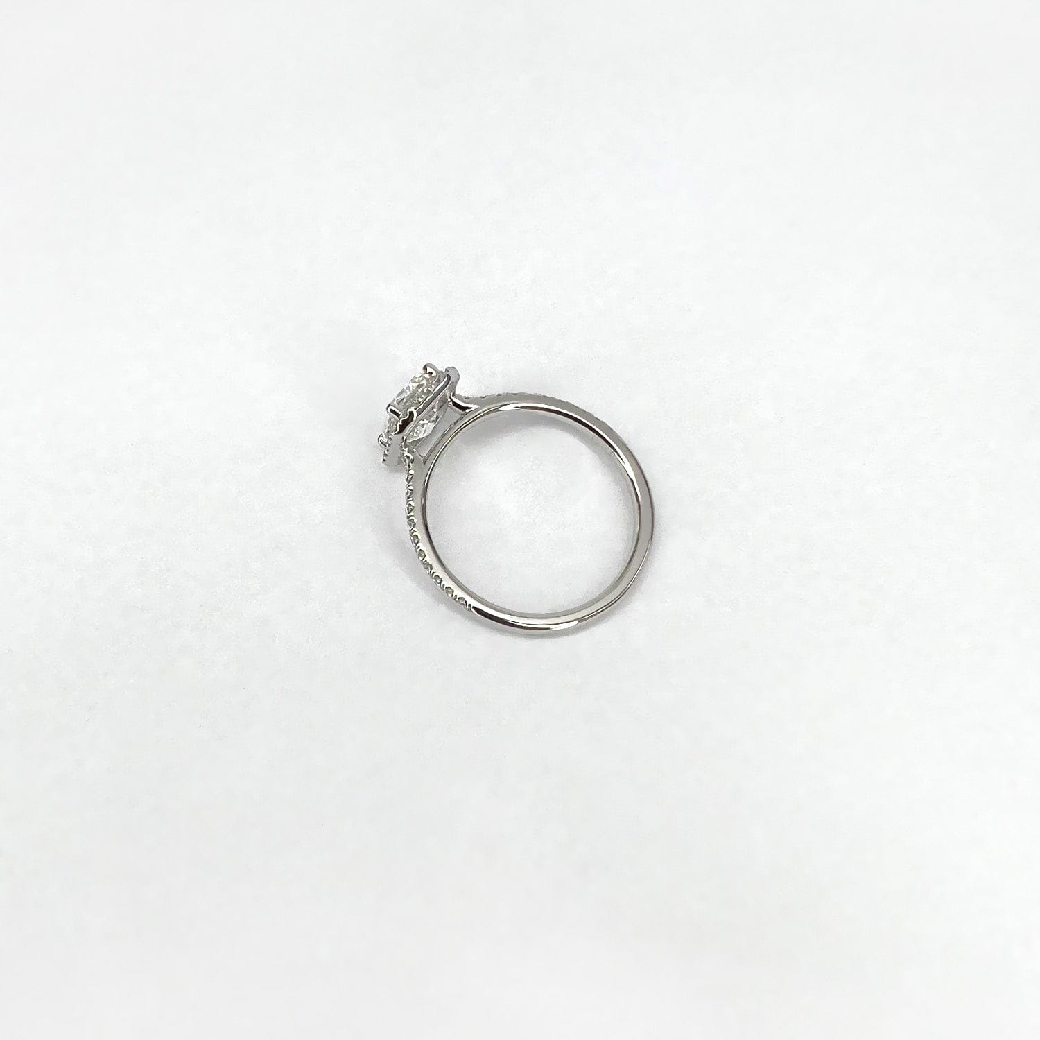 1.75 CT Emerald Moissanite Halo Engagement Ring - farrellouise