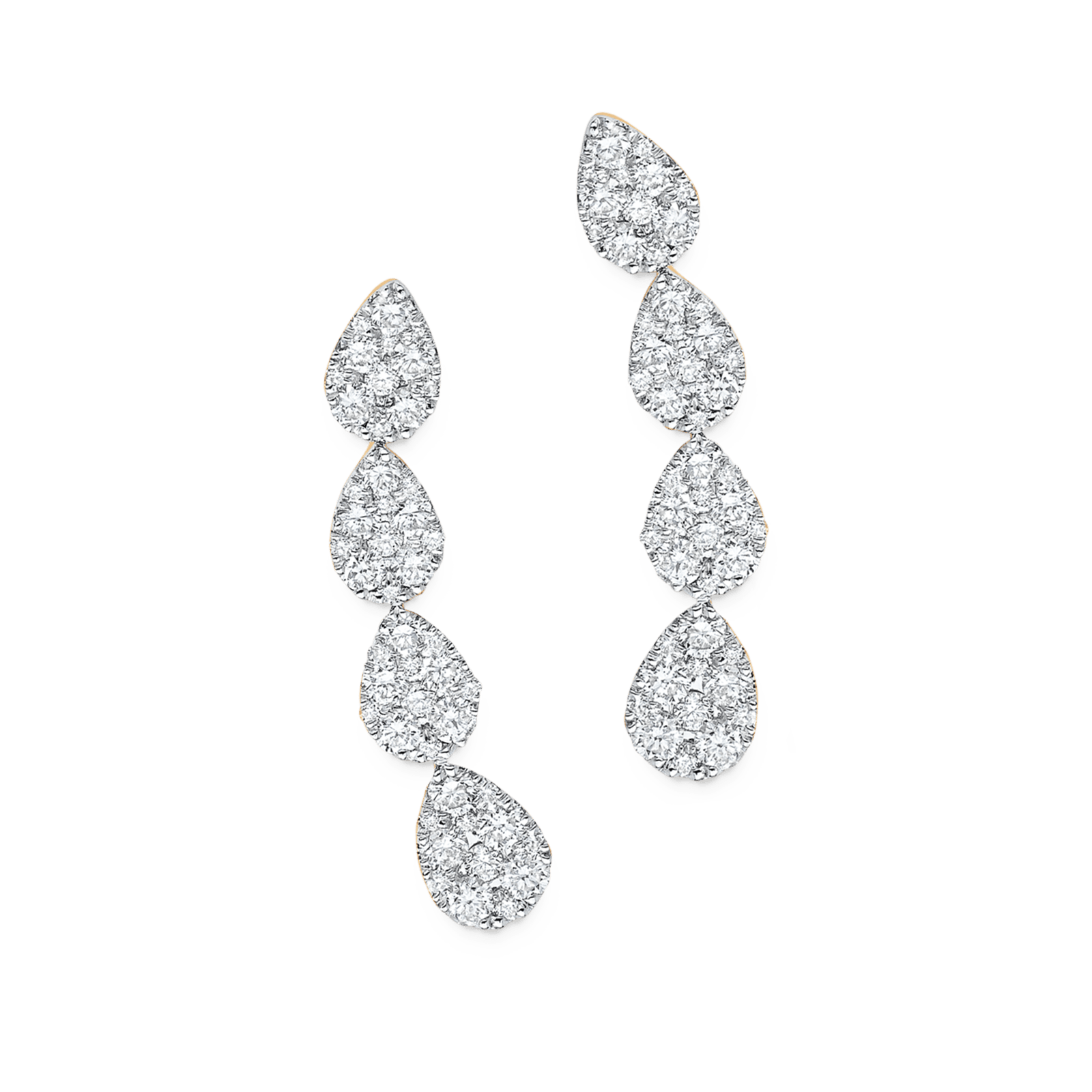 0.64 TCW Round Moissanite Diamond Ear Crawler Earrings - farrellouise