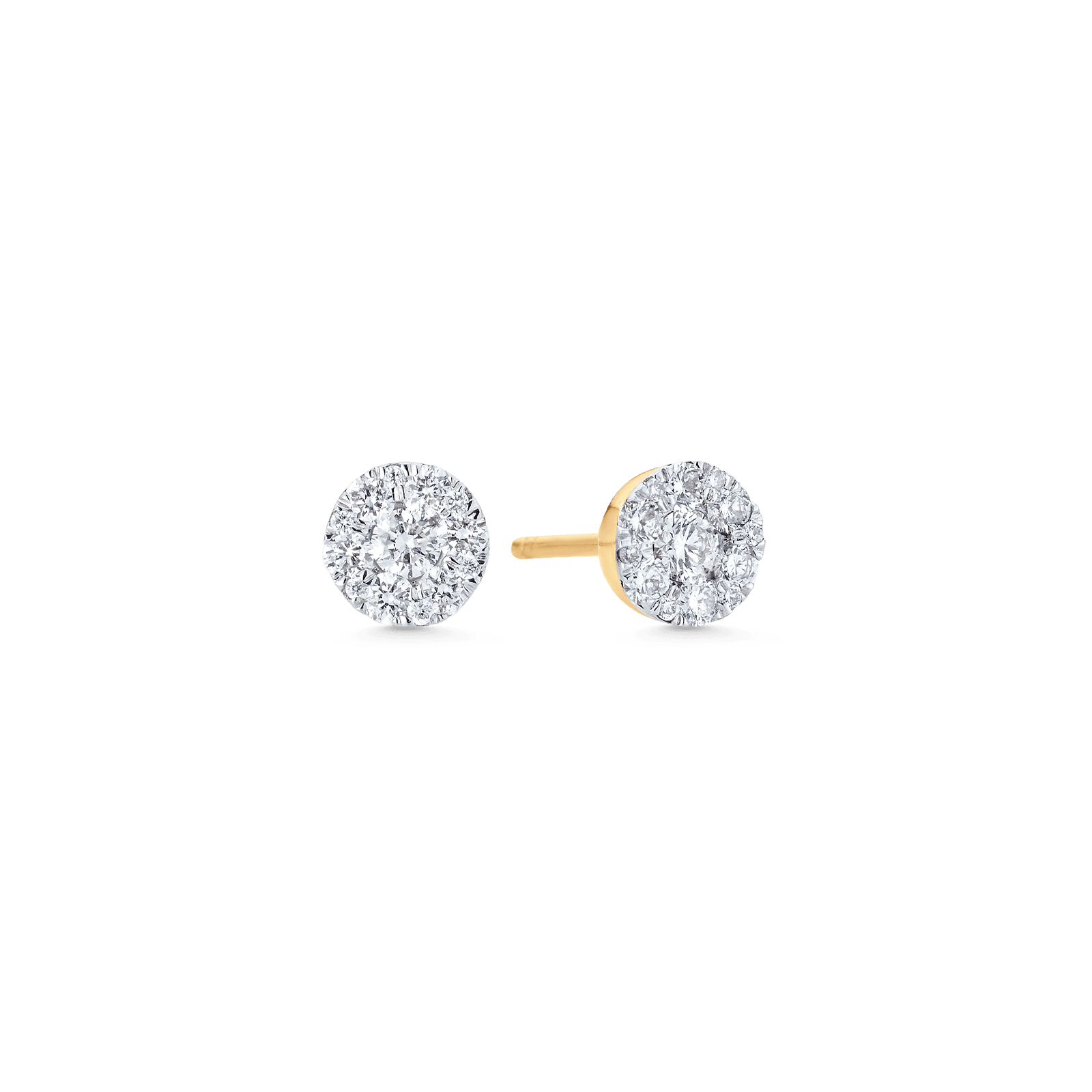 0.41 TCW Round Moissanite Diamond Stud Earrings - farrellouise