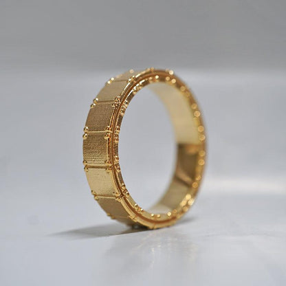 Classic Shield Textured Men's Wedding Band - farrellouise