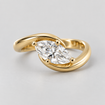 Rosalyn - Marquise Cut Lab Diamond Rapture Solitaire Ring