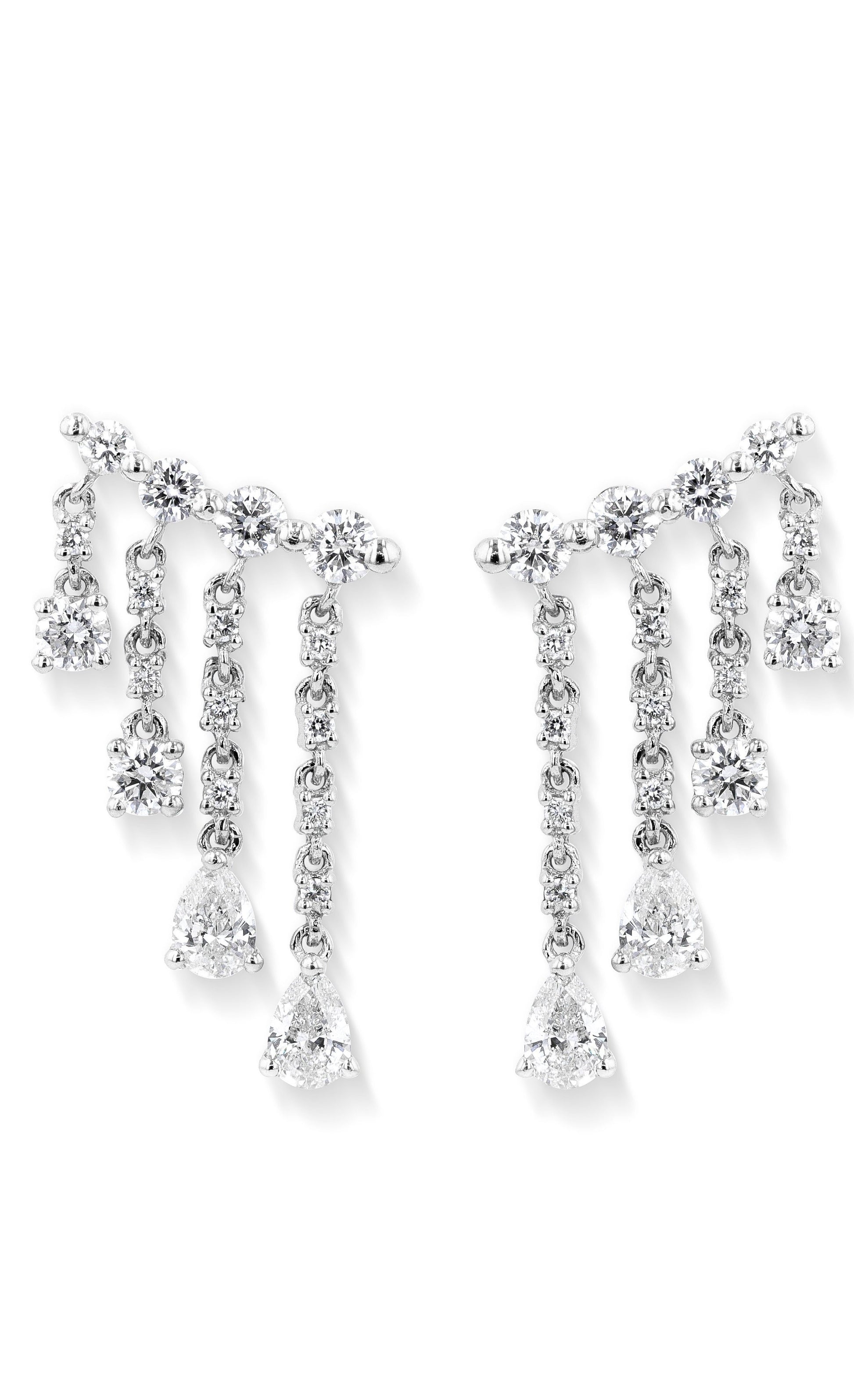 2.34TCW Moissanite Dangle Drop Earrings - farrellouise