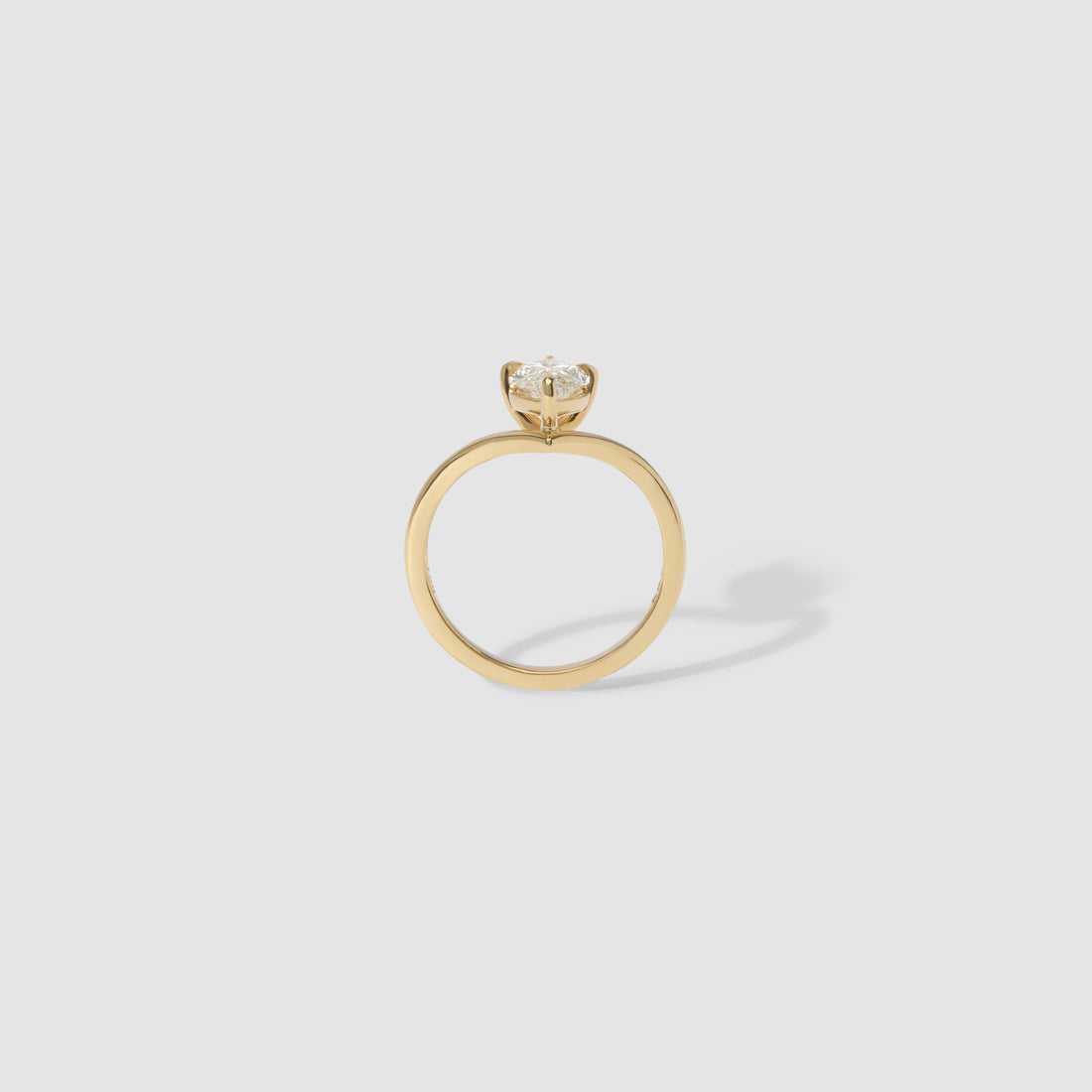 Shay - Marquise Lab Diamond Wishbone Solitaire Engagement Ring
