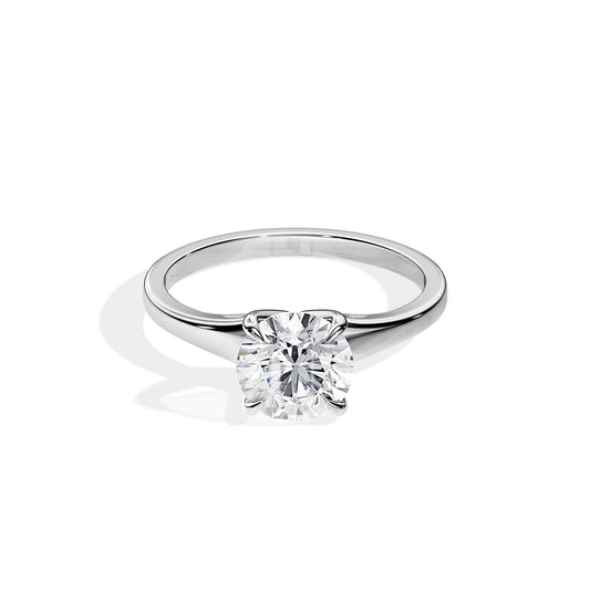 1.50 CT Round Moissanite Solitaire Prong Setting Engagement Ring