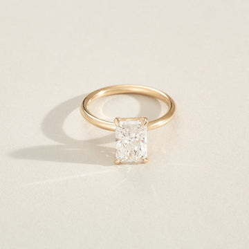 Wendy - Radiant Cut Lab Diamond Solitaire Engagement Ring
