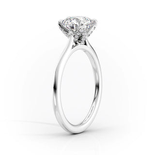 1.5 CT Oval Moissanite Solitaire Engagement Ring