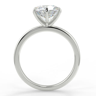2.0 CT Round Moissanite Solitaire Engagement Ring