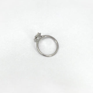 1.75 CT Emerald Moissanite Halo Engagement Ring