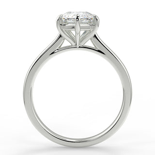 1.33 CT Pear Moissanite Solitaire Engagement Ring